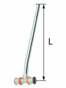 Тройник латунный с трубкой Cu Ø15 KAN-THERM Press  20 L=750 мм